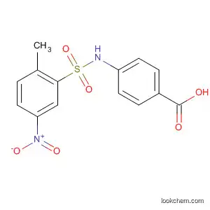 Molecular Structure of 114500-26-4 (Benzoic acid, 4-[[(2-methyl-5-nitrophenyl)sulfonyl]amino]-)