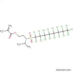 Molecular Structure of 114502-65-7 (2-Propenoic acid, 2-methyl-,
2-[[(heptadecachlorooctyl)sulfonyl](1-methylethyl)amino]ethyl ester)