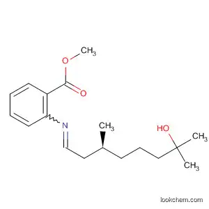 Benzoic acid, 2-((7-hydroxy-3,7-dimethyloctylidene)amino)-, methyl ester, (S)-