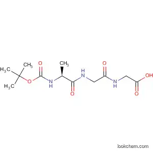 Molecular Structure of 114515-10-5 (Glycine, N-[N-[N-[(1,1-dimethylethoxy)carbonyl]-b-alanyl]glycyl]-)