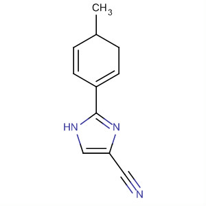 Molecular Structure of 114523-59-0 (1H-Imidazole-4-carbonitrile, 4,5-dihydro-2-(4-methylphenyl)-)