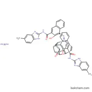 Molecular Structure of 114544-00-2 (2-Naphthalenecarboxamide,
4,4'-[(9-oxo-9H-fluorene-2,7-diyl)bis(azo)]bis[3-hydroxy-N-(5-methyl-1H
-benzimidazol-2-yl)-)