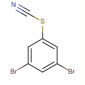 Molecular Structure of 114545-25-4 (Thiocyanic acid, 3,5-dibromophenyl ester)