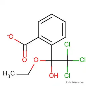 Molecular Structure of 114628-87-4 (Ethanol, 2,2,2-trichloro-1-ethoxy-, benzoate)