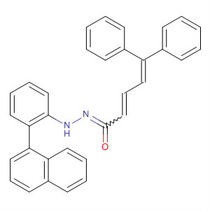Molecular Structure of 114804-05-6 (2,4-Pentadienal, 5,5-diphenyl-, 1-naphthalenylphenylhydrazone)