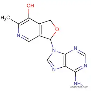 Molecular Structure of 114867-02-6 (Furo[3,4-c]pyridin-7-ol, 3-(6-amino-9H-purin-9-yl)-1,3-dihydro-6-methyl-)