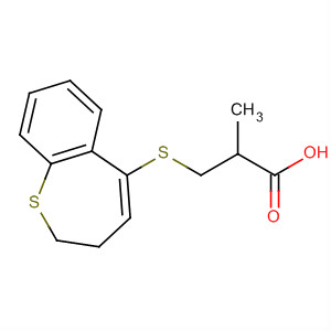 Molecular Structure of 114976-52-2 (Propanoic acid, 3-[(2,3-dihydro-1-benzothiepin-5-yl)thio]-2-methyl-)