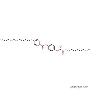 Molecular Structure of 116035-91-7 (Benzoic acid, 4-(decyloxy)-, 4-[1-methyl-2-(octyloxy)-2-oxoethoxy]phenyl
ester, (S)-)