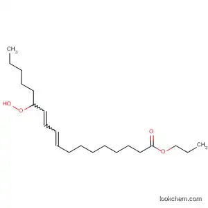 Molecular Structure of 116067-41-5 (9,11-Octadecadienoic acid, 13-hydroperoxy-, 1,2,3-propanetriyl ester)