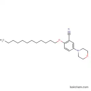 Molecular Structure of 116089-88-4 (Benzonitrile, 2-(dodecyloxy)-5-(4-morpholinyl)-)