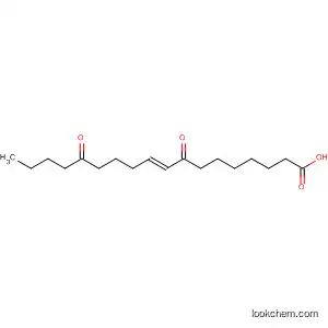 Molecular Structure of 116169-86-9 (9-Octadecenoic acid, 8,14-dioxo-, (E)-)