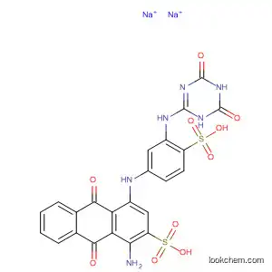 Molecular Structure of 13112-05-5 (2-Anthracenesulfonic acid,
1-amino-9,10-dihydro-9,10-dioxo-4-[[4-sulfo-3-[(1,4,5,6-tetrahydro-4,6-
dioxo-1,3,5-triazin-2-yl)amino]phenyl]amino]-, disodium salt)