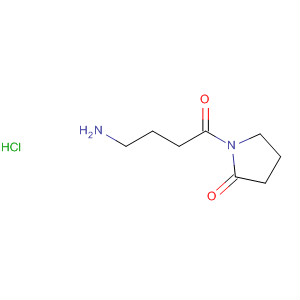 Molecular Structure of 1489-78-7 (2-Pyrrolidinone, 1-(4-amino-1-oxobutyl)-, monohydrochloride)