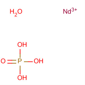 Molecular Structure of 14913-17-8 (Phosphoric acid, neodymium(3+) salt (1:1), hydrate)