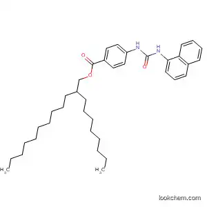 Molecular Structure of 34913-82-1 (Benzoic acid, 4-[[(1-naphthalenylamino)carbonyl]amino]-,
2-octyldodecyl ester)