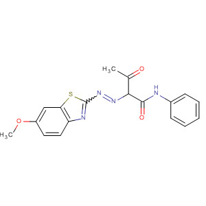 Molecular Structure of 101722-29-6 (Butanamide, 2-[(6-methoxy-2-benzothiazolyl)azo]-3-oxo-N-phenyl-)