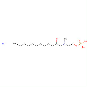 Molecular Structure of 105299-84-1 (2-Dodecanol, 1-[methyl[2-(phosphonooxy)ethyl]amino]-, monosodium
salt)