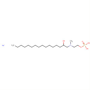 Molecular Structure of 105299-88-5 (2-Hexadecanol, 1-[methyl[2-(phosphonooxy)ethyl]amino]-, monosodium
salt)