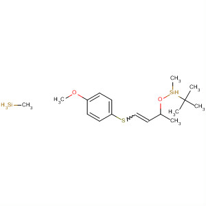 Molecular Structure of 107035-40-5 (Silane,
(1,1-dimethylethyl)[[3-[(4-methoxyphenyl)thio]-1-methyl-2-propenyl]oxy]di
methyl-, (R)-)