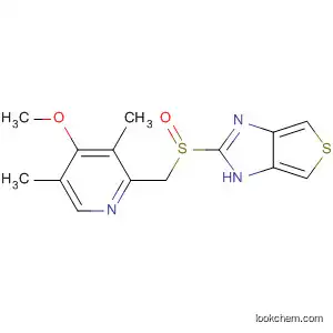 Molecular Structure of 111371-28-9 (1H-Thieno[3,4-d]imidazole,
2-[[(4-methoxy-3,5-dimethyl-2-pyridinyl)methyl]sulfinyl]-)