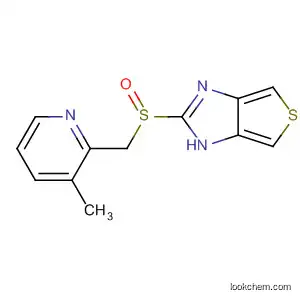 Molecular Structure of 111371-29-0 (1H-Thieno[3,4-d]imidazole, 2-[[(3-methyl-2-pyridinyl)methyl]sulfinyl]-)