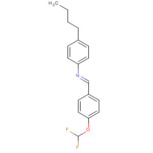 Molecular Structure of 111522-99-7 (Benzenamine, 4-butyl-N-[[4-(difluoromethoxy)phenyl]methylene]-, (E)-)