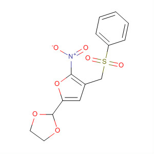 1,3-Dioxolane, 2-[5-nitro-4-[(phenylsulfonyl)methyl]-2-furanyl]-