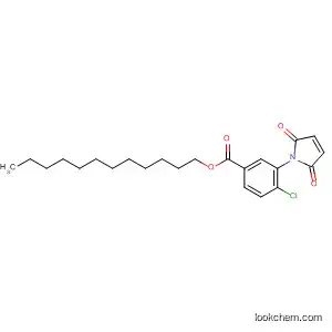 Molecular Structure of 115895-05-1 (Benzoic acid, 4-chloro-3-(2,5-dihydro-2,5-dioxo-1H-pyrrol-1-yl)-,
dodecyl ester)