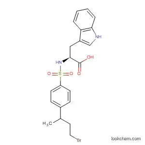 Molecular Structure of 116393-52-3 (L-Tryptophan, N-[[4-(3-bromo-1-methylpropyl)phenyl]sulfonyl]-)
