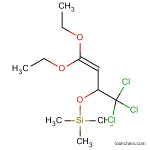 Molecular Structure of 116851-53-7 (Silane, [[3,3-diethoxy-1-(trichloromethyl)-2-propenyl]oxy]trimethyl-)
