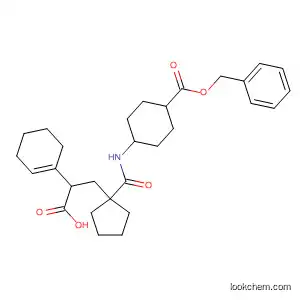 Molecular Structure of 118784-85-3 (2-Cyclohexene-1-acetic acid,
a-[[1-[[[4-[(phenylmethoxy)carbonyl]cyclohexyl]amino]carbonyl]cyclopent
yl]methyl]-)