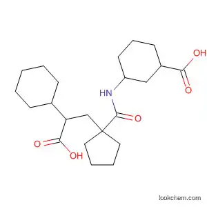 Molecular Structure of 118785-46-9 (Cyclohexaneacetic acid,
a-[[1-[[(3-carboxycyclohexyl)amino]carbonyl]cyclopentyl]methyl]-)