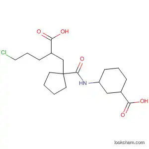 Molecular Structure of 118786-20-2 (Cyclohexanecarboxylic acid,
3-[[[1-(2-carboxy-5-chloropentyl)cyclopentyl]carbonyl]amino]-)