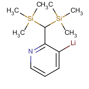 Molecular Structure of 119407-60-2 (Pyridine, 2-[bis(trimethylsilyl)methyl]-, ion(1-), lithium)