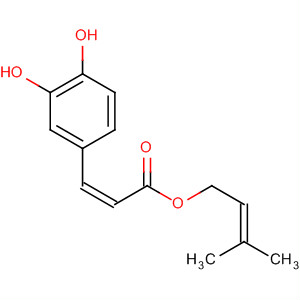 Molecular Structure of 119644-11-0 (2-Propenoic acid, 3-(3,4-dihydroxyphenyl)-, 3-methyl-2-butenyl ester,
(Z)-)