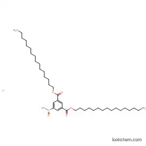 Molecular Structure of 120018-14-6 (1,3-Benzenedicarboxylic acid, 5-sulfino-, 1,3-dihexadecyl ester,
potassium salt)