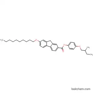 Molecular Structure of 120405-66-5 (9H-Fluorene-2-carboxylic acid, 7-(decyloxy)-, 4-(2-methylbutoxy)phenyl
ester)