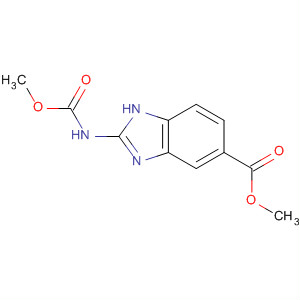 Molecular Structure of 121649-63-6 (1H-Benzimidazole-5-carboxylic acid, 2-[(methoxycarbonyl)amino]-,
methyl ester)