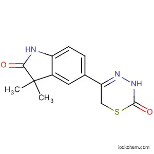 2H-Indol-2-one,
5-(3,6-dihydro-2-oxo-2H-1,3,4-thiadiazin-5-yl)-1,3-dihydro-3,3-dimethyl-