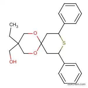 Molecular Structure of 123632-87-1 (1,5-Dioxa-9-thiaspiro[5.5]undecane-3-methanol, 3-ethyl-8,10-diphenyl-)