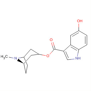Molecular Structure of 124077-54-9 (1H-Indole-3-carboxylic acid, 5-hydroxy-,
8-methyl-8-azabicyclo[3.2.1]oct-3-yl ester, endo-)