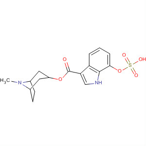 Molecular Structure of 124077-61-8 (1H-Indole-3-carboxylic acid, 7-(sulfooxy)-,
3-(8-methyl-8-azabicyclo[3.2.1]oct-3-yl) ester, endo-)
