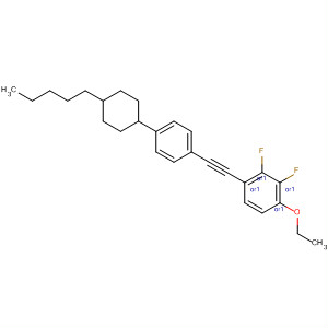 Benzene, 1-ethoxy-2,3-difluoro-4-[2-[4-(trans-4-pentylcyclohexyl)phenyl]ethynyl]-