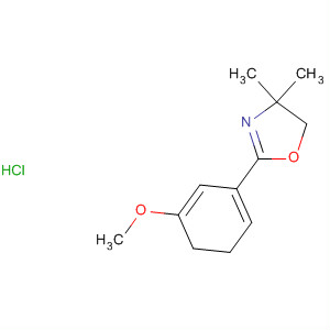 Molecular Structure of 124865-51-6 (Oxazole, 4,5-dihydro-2-(3-methoxyphenyl)-4,4-dimethyl-, hydrochloride)