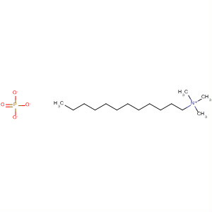 Molecular Structure of 124900-36-3 (1-Dodecanaminium, N,N,N-trimethyl-, phosphate (1:1))
