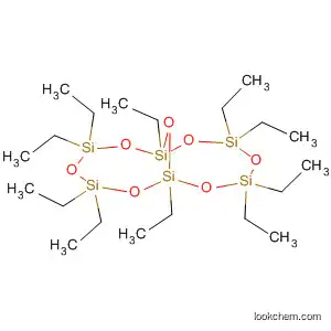 Molecular Structure of 124911-23-5 (Bicyclo[5.5.1]hexasiloxane, 1,3,3,5,5,7,9,9,11,11-decaethyl-)