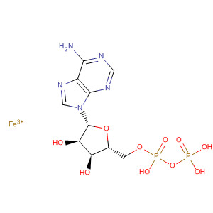 Molecular Structure of 126116-12-9 (Adenosine 5'-(trihydrogen diphosphate), iron(3+) salt)