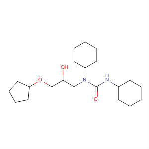 Molecular Structure of 126279-29-6 (Urea, N,N'-dicyclohexyl-N-[3-(cyclopentyloxy)-2-hydroxypropyl]-)