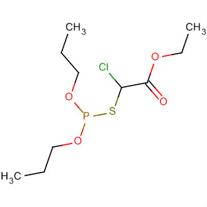 Molecular Structure of 126383-45-7 (Acetic acid, chloro[(dipropoxyphosphinyl)thio]-, ethyl ester)