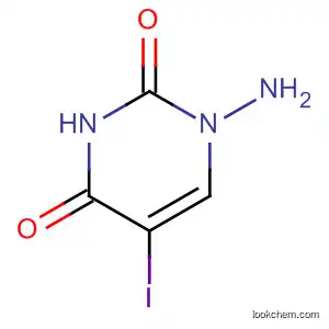 Molecular Structure of 127984-95-6 (2,4(1H,3H)-Pyrimidinedione, 1-amino-5-iodo-)